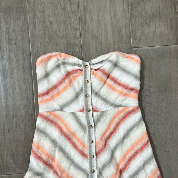 Free People Striking Stripe Midi Dress XS - Picture 2 of 3
